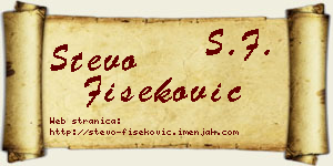 Stevo Fišeković vizit kartica